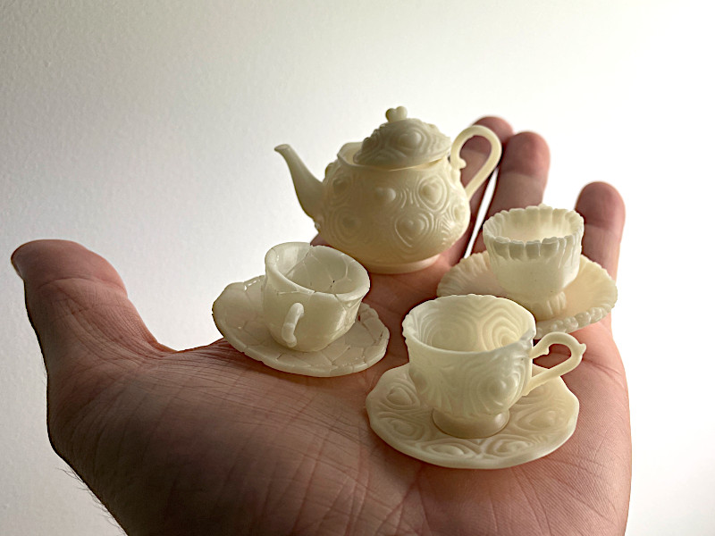 Miniature Crockery on a hand