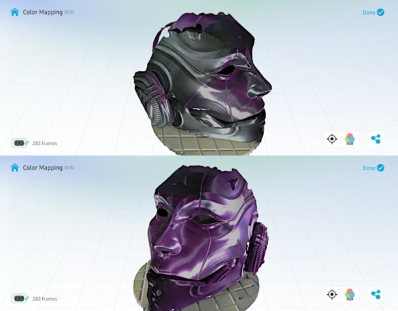 3D Scanned Mask - Result