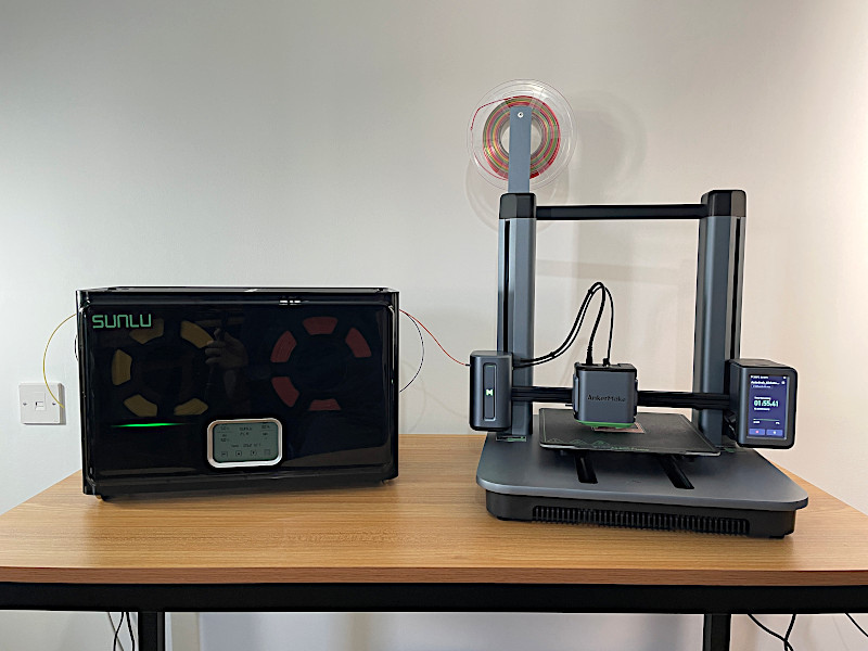 SUNLU S4 Feeding Filament to AnkerMake M5