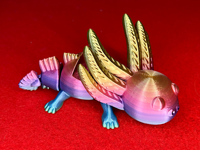 Articulated Axolotl Toy Fish