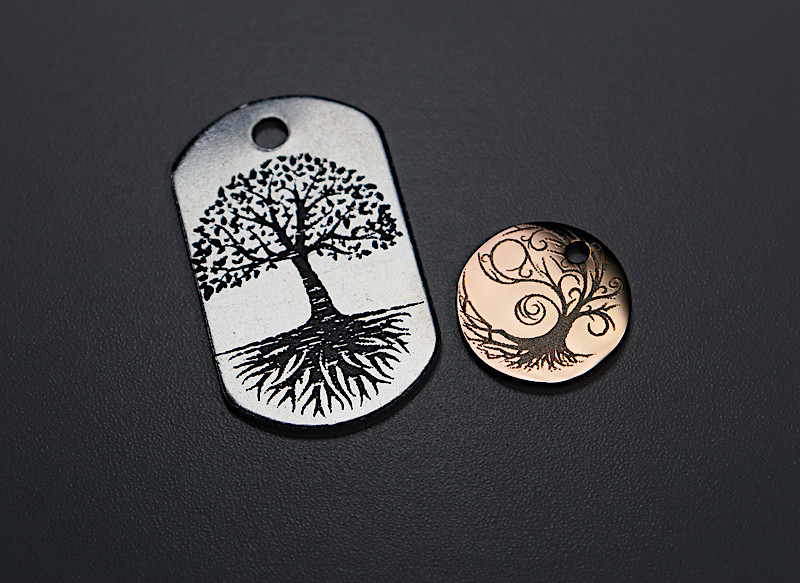 Laser Engraved Dog Tag and Pendant