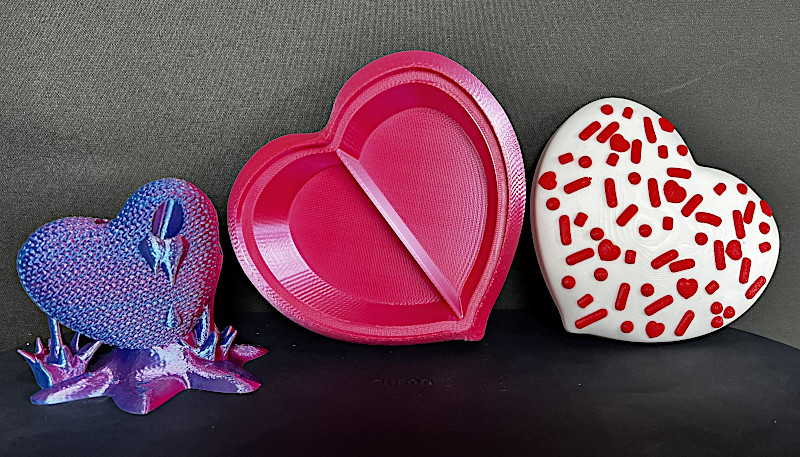 Heart Shaped Pen Holder Bowl and Box