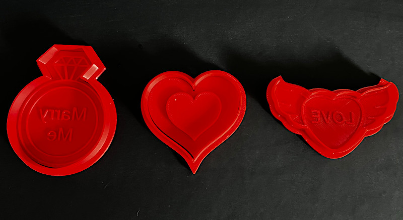 Valentine Themed Cookie Cutters