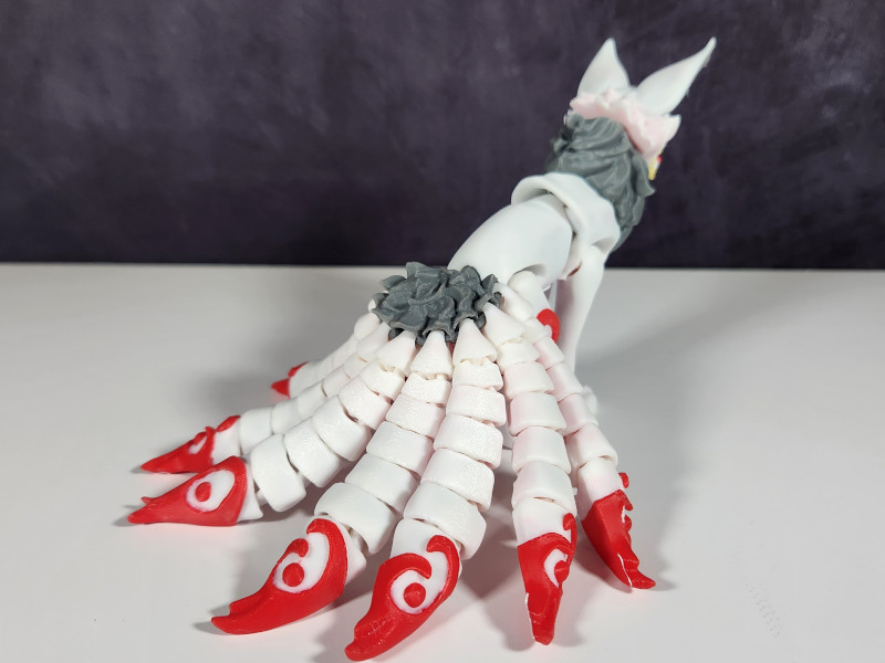 Articulated Kitsune - Back View