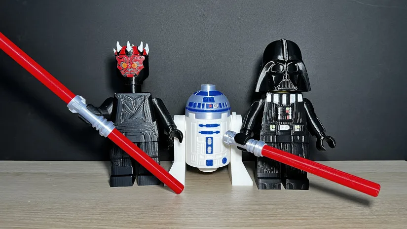 Darth Maul, Darth Vader and R2-D2 - 3D Prints