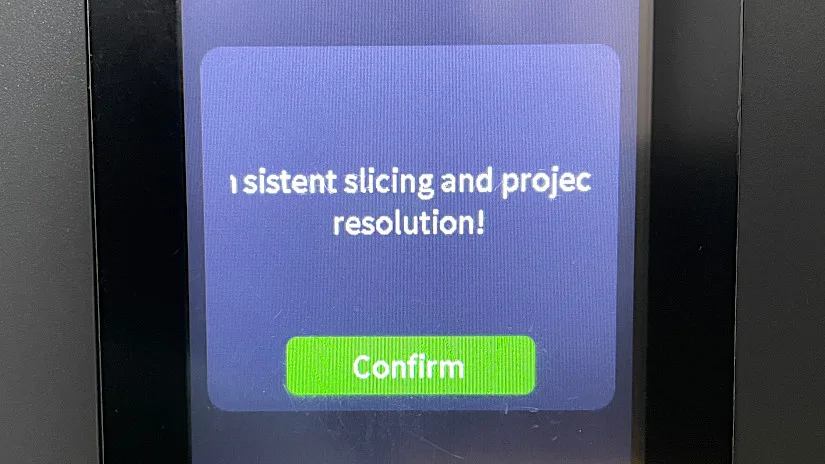 Inconsistent Slicing and Projection Resolution