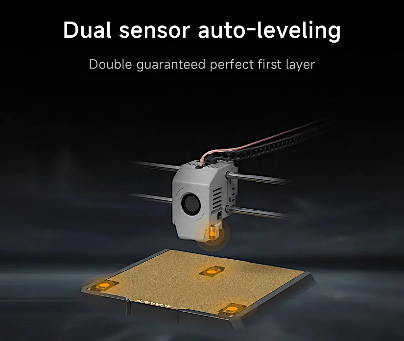 Dual Sensor Auto-leveling Feature