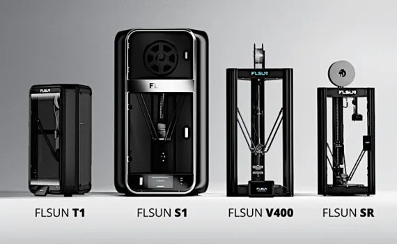 FLSUN T1, S1, V400, SR Delta 3D Printers