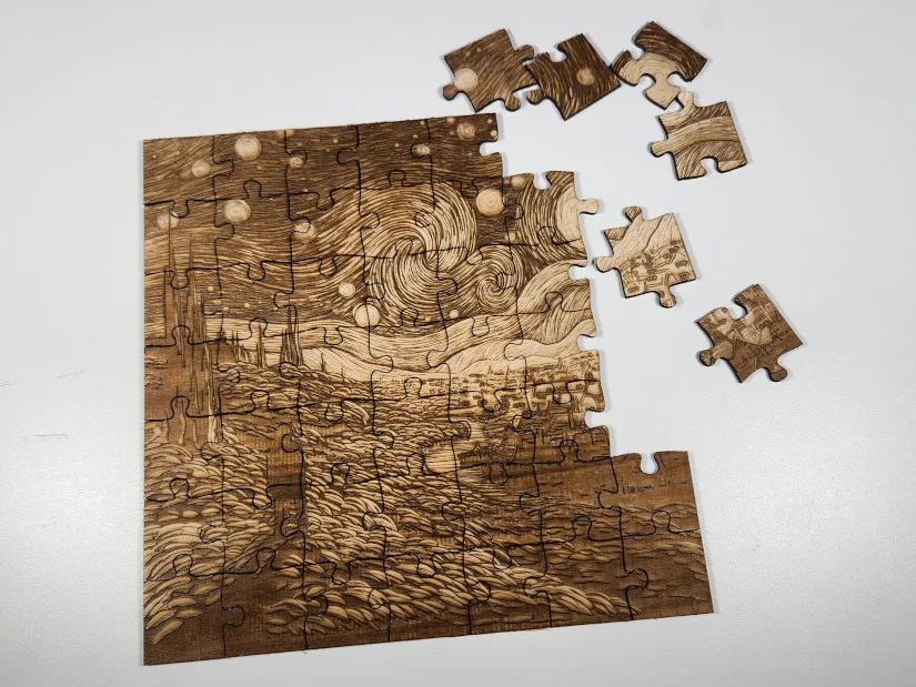Laser Engraved and Cut Jigsaw Puzzle