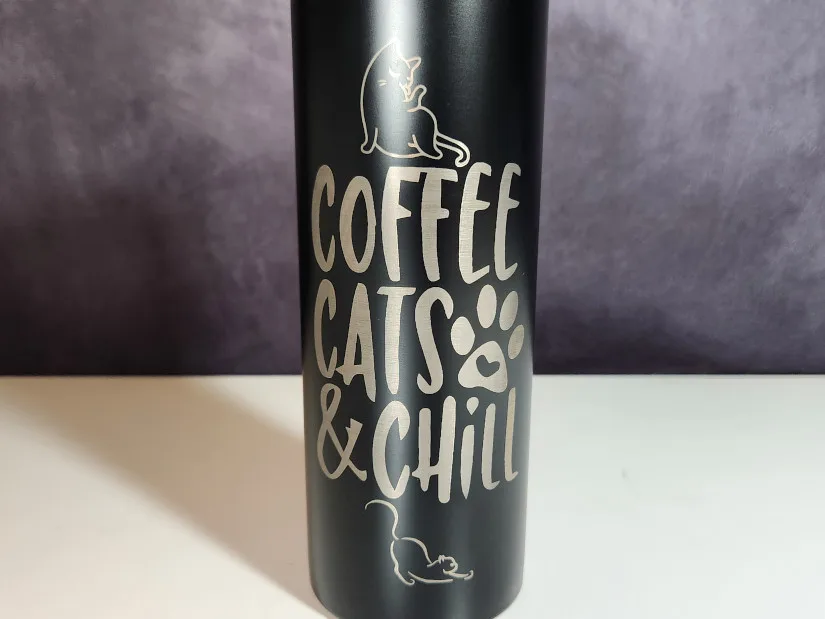 Coffee Cats and Chill Engraving