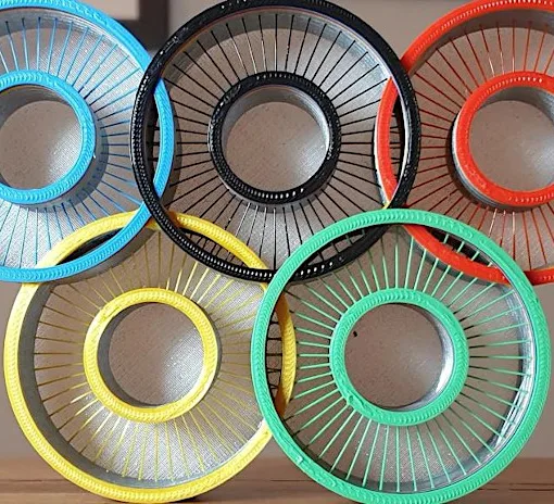 Olympic Rings - 3D Printed String Art