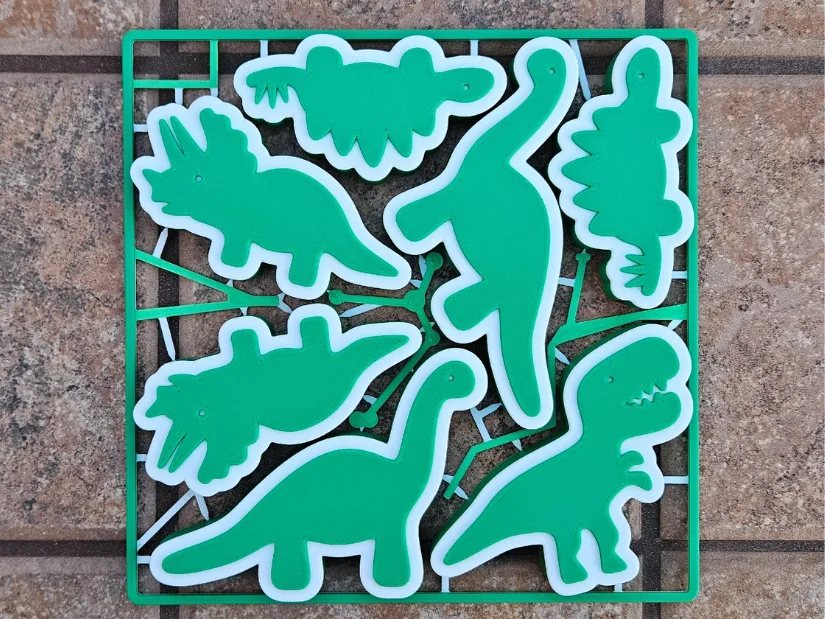 Dinosours Blocks Kit Card as One Print