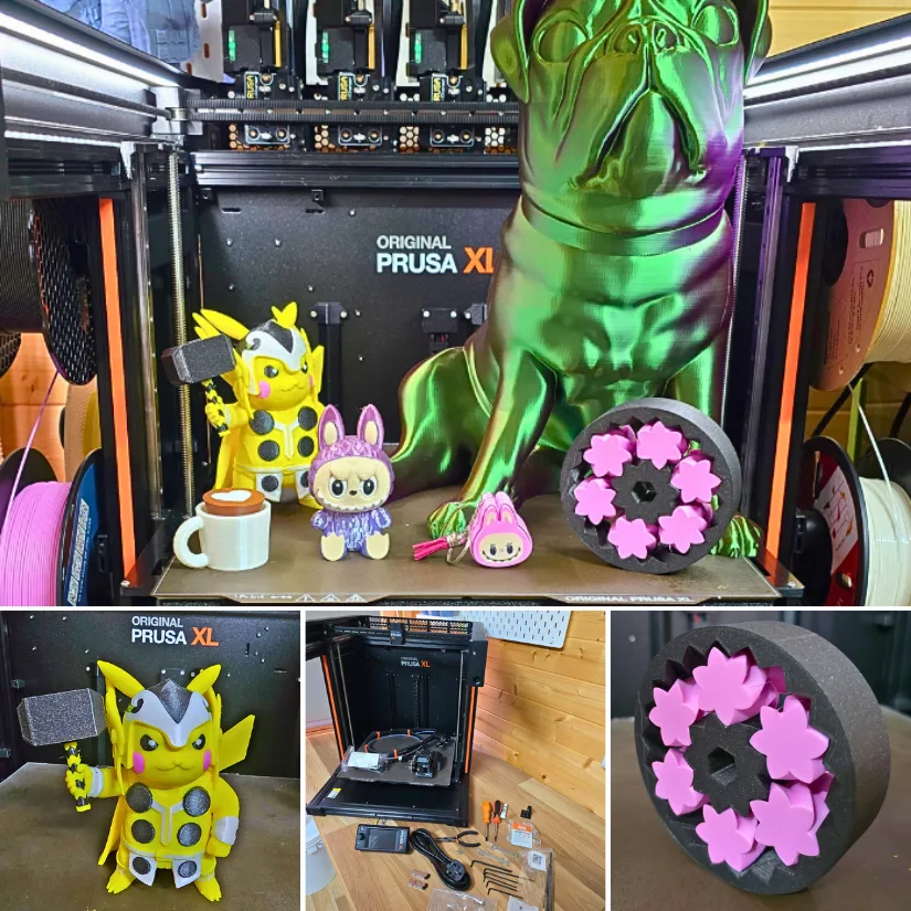 Prusa XL 5 Tools and Test Prints Compilation