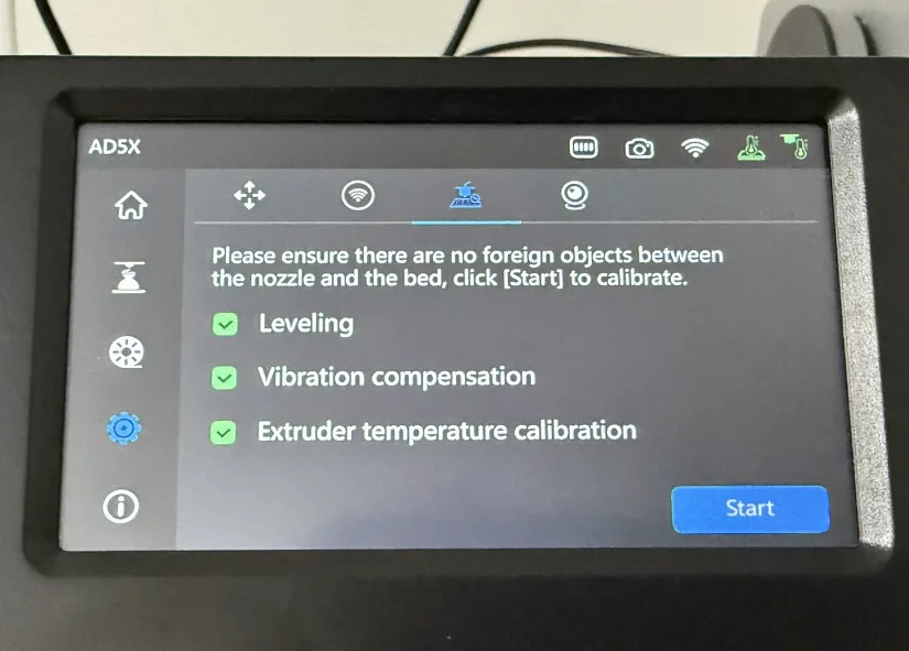Calibration Menu
