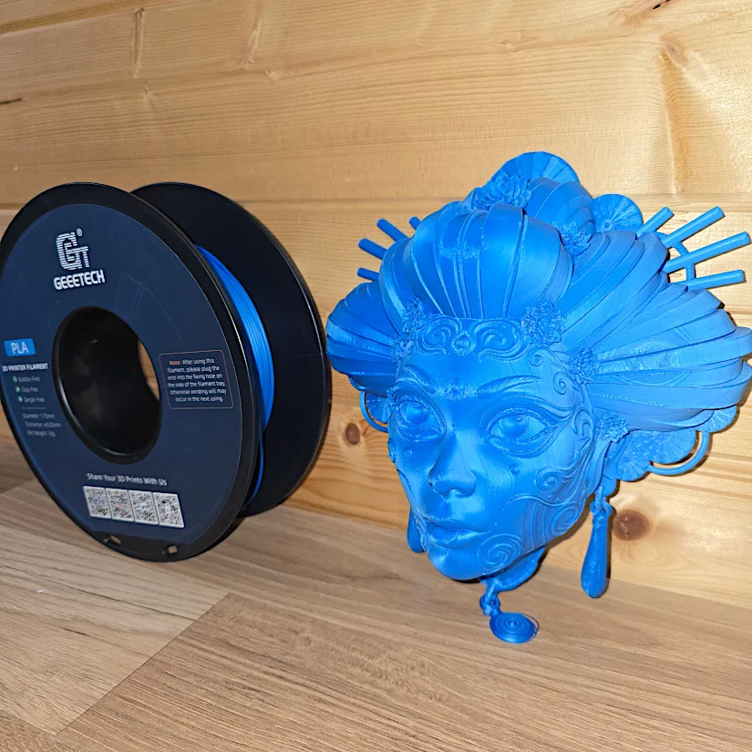 Pipecox Geisha - Blue PLA Test Print