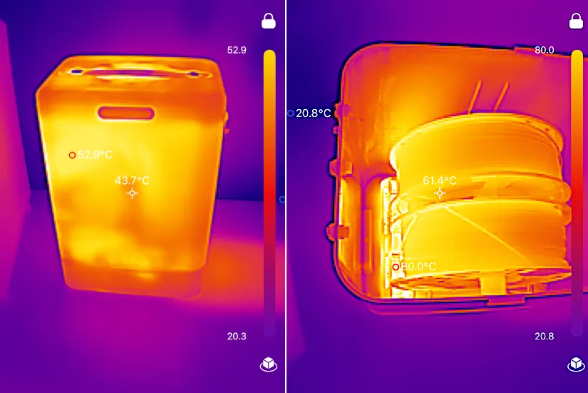 SP2 in Action - Outside and Inside - Thermal Camera View