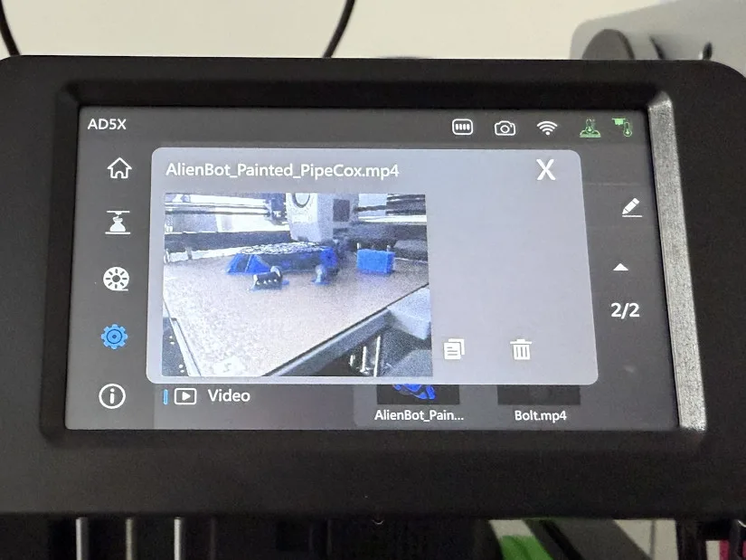 Timelapse Video Menu