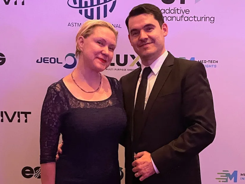 Natalia and Max Funkner at the TCT Awards 2025