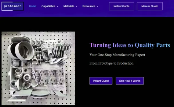 ProtoSoon Logo and 3D Print Examples