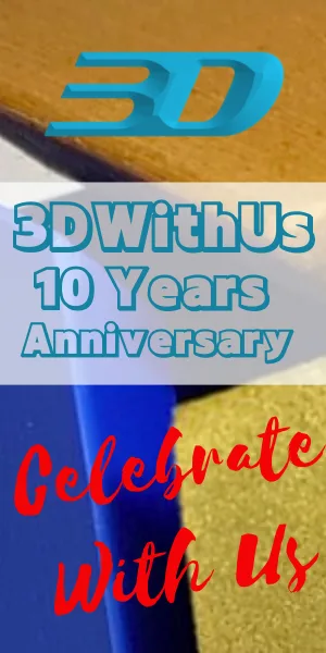 3DWithUs 10 Years Anniversary Widgets Banner