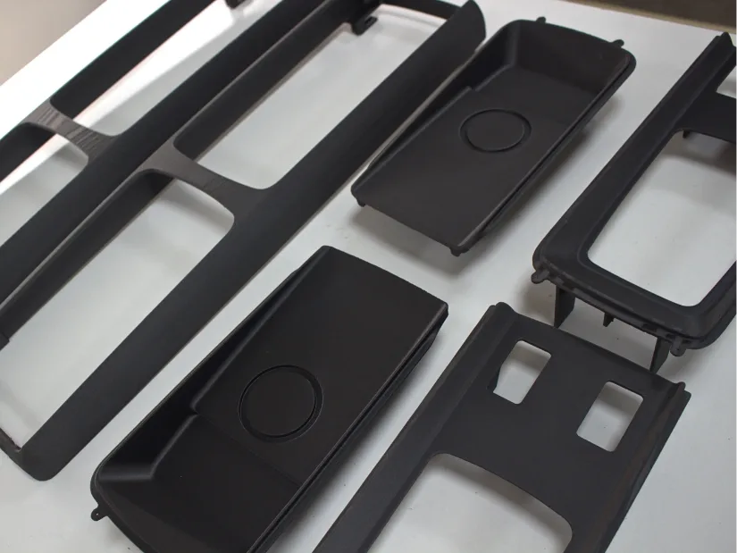 PA6-CF automotive interior parts manufactured using FDM 3D printing by IN3DTEC