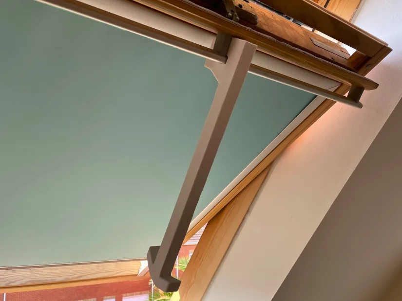 3D printed roof window handle in PC-ABS assembled and fully functional