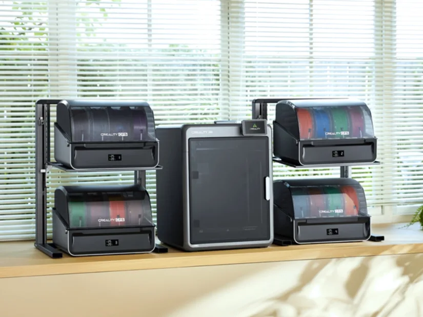 Creality K2 Pro 3D Printer with Four CFS Units for Multicolour Printing