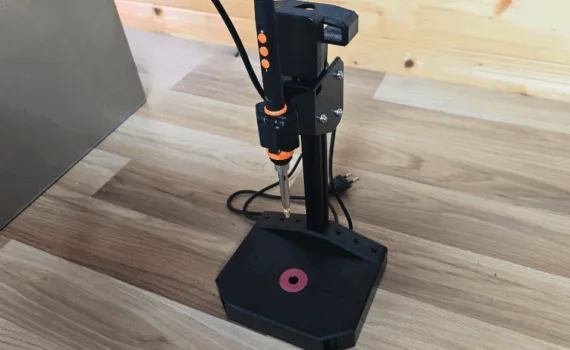 Mintion Heat Press Kit fully assembled and ready for use on desktop