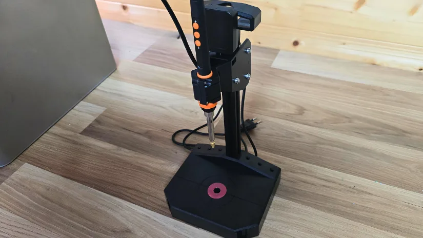 Mintion Heat Press Kit fully assembled and ready for use on desktop
