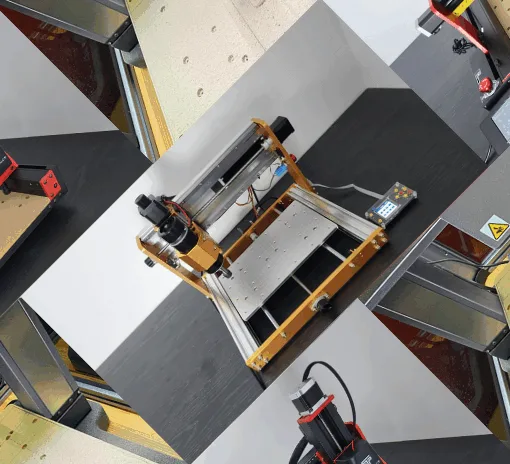 Compilation image showing TwoTrees TTC450 Pro, Lunyee 3018 Pro Ultra, and Snapmaker CNC machines for budget desktop routing