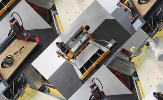 Compilation image showing TwoTrees TTC450 Pro, Lunyee 3018 Pro Ultra, and Snapmaker CNC machines for budget desktop routing