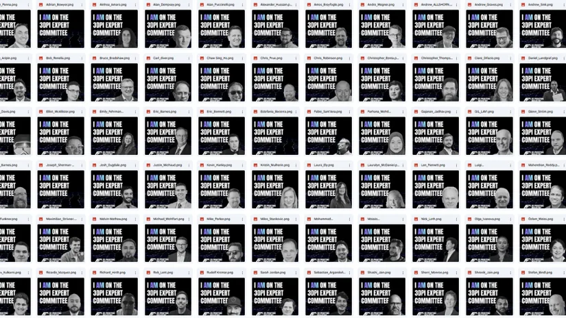 Collage of 3D Printing Industry Awards expert committee members representing the global 3D printing community