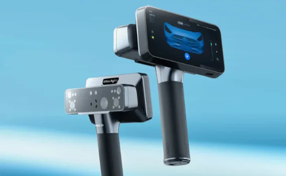 EinScan Rigil Lite portable 3D scanner with built-in touchscreen and standalone scanning workflow