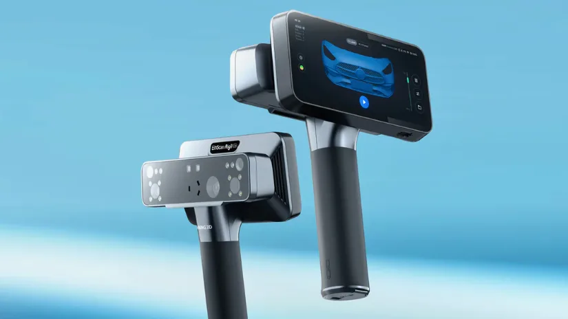 EinScan Rigil Lite portable 3D scanner with built-in touchscreen and standalone scanning workflow