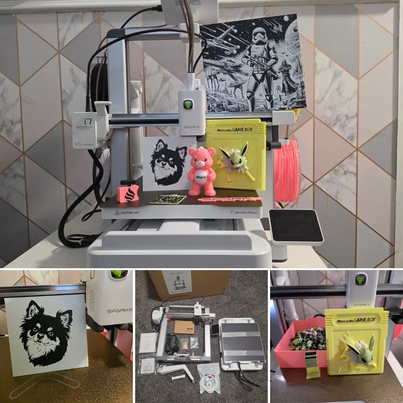 Creality SparkX i7 Nano Combo and Test Prints Compilation