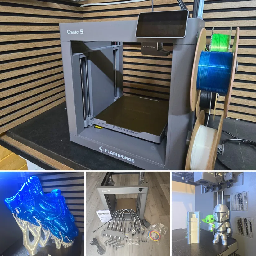 Flashforge C5 and Test Prints Compilation
