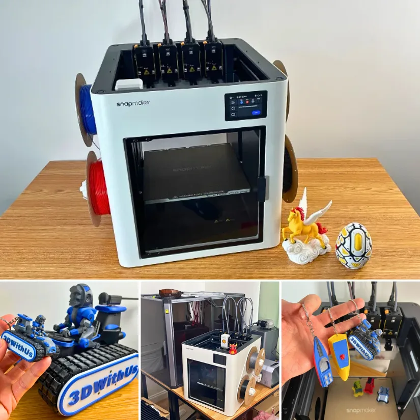 Snapmaker U1 and Test 3D Prints Compilation