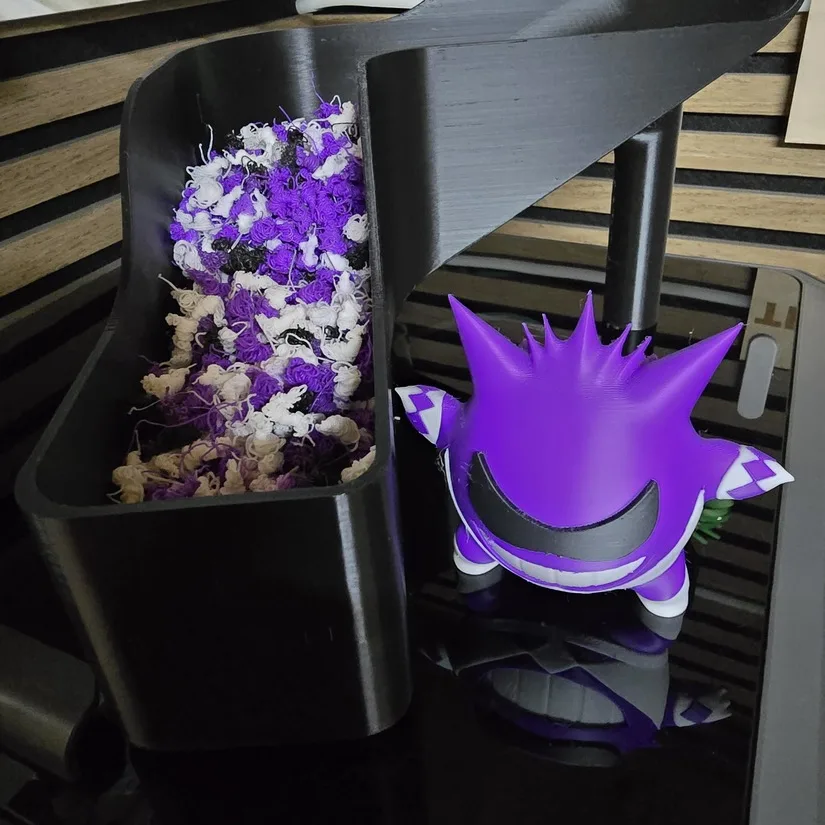 Purge waste generated during multi-colour Gengar print