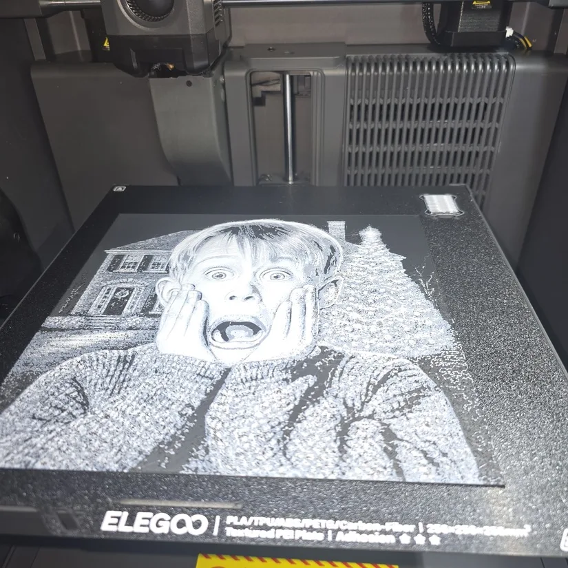 Completed HueForge wall art print