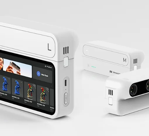 3DMakerpro Turtle modular 3D scanner with detachable scanning modules and touchscreen display