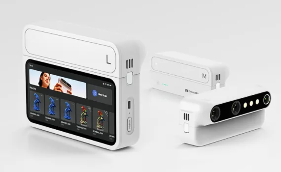 3DMakerpro Turtle modular 3D scanner with detachable scanning modules and touchscreen display