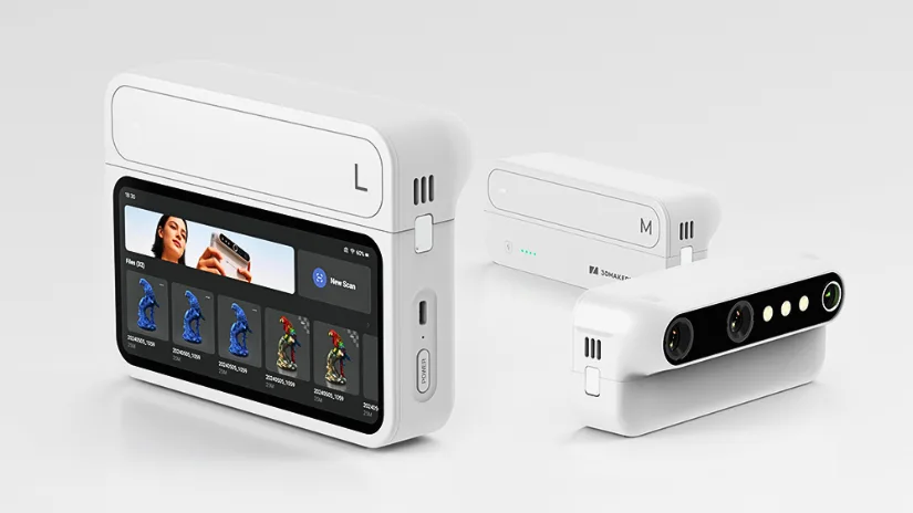 3DMakerpro Turtle modular 3D scanner with detachable scanning modules and touchscreen display