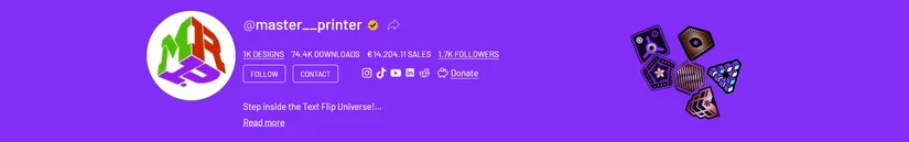 Banner image from master__printer Cults3D profile