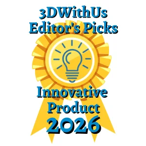 3DWithUs Editor's Picks Award 2026 - Innovative Product