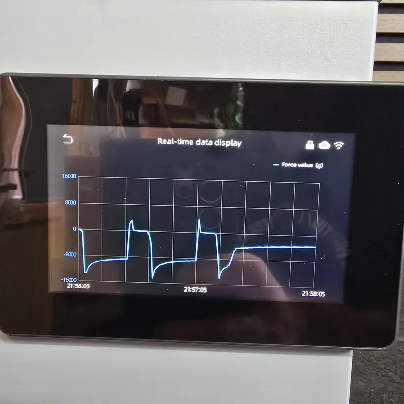 Anycubic Photon P1 live print data on touchscreen