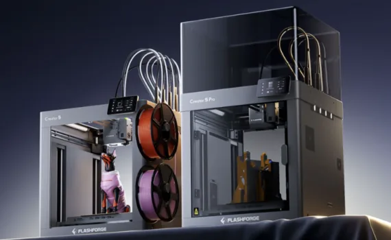 Flashforge Creator 5 and Creator 5 Pro multicolor toolchanging 3D printers