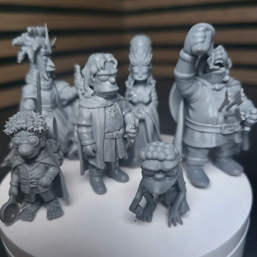 Nostalgic3D Simpsons LOTR print result
