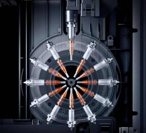AtomForm Palette 300 nozzle switching system