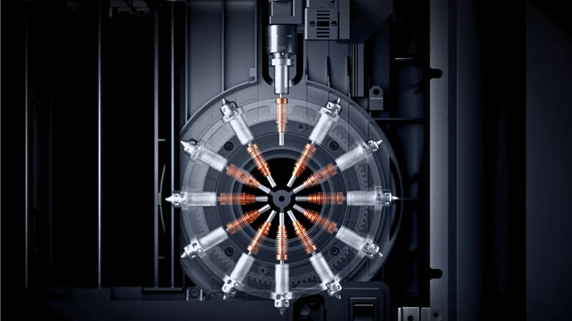 AtomForm Palette 300 nozzle switching system