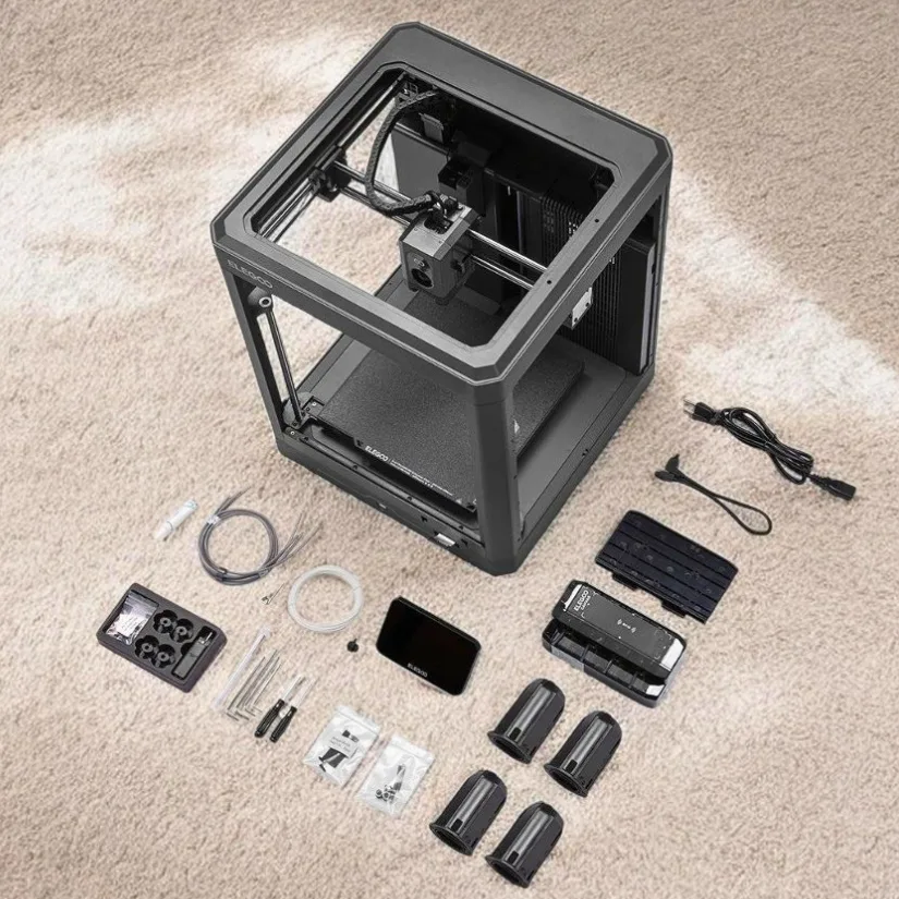Elegoo Centauri 2 Combo 3D printer and included accessories